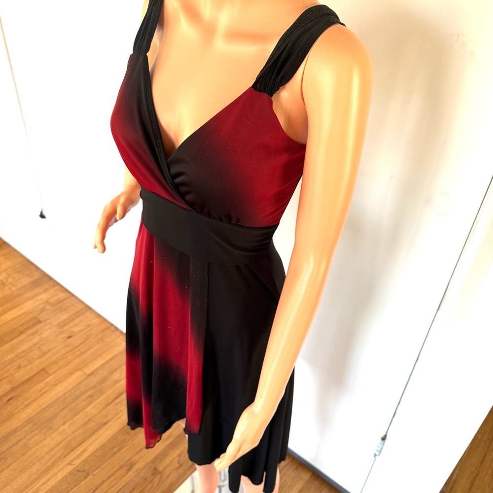 Women Dress red/black degraded size M/S